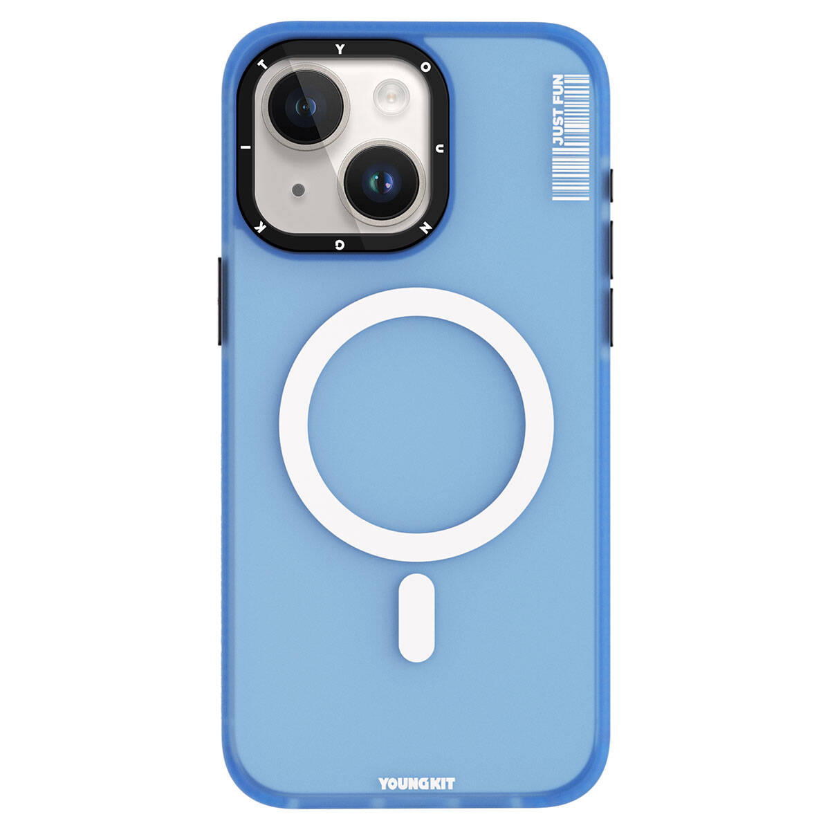 iPhone 15 Plus Kılıf M-safe Şarj Özellikli Youngkit Colored Sand Serisi Kılıf