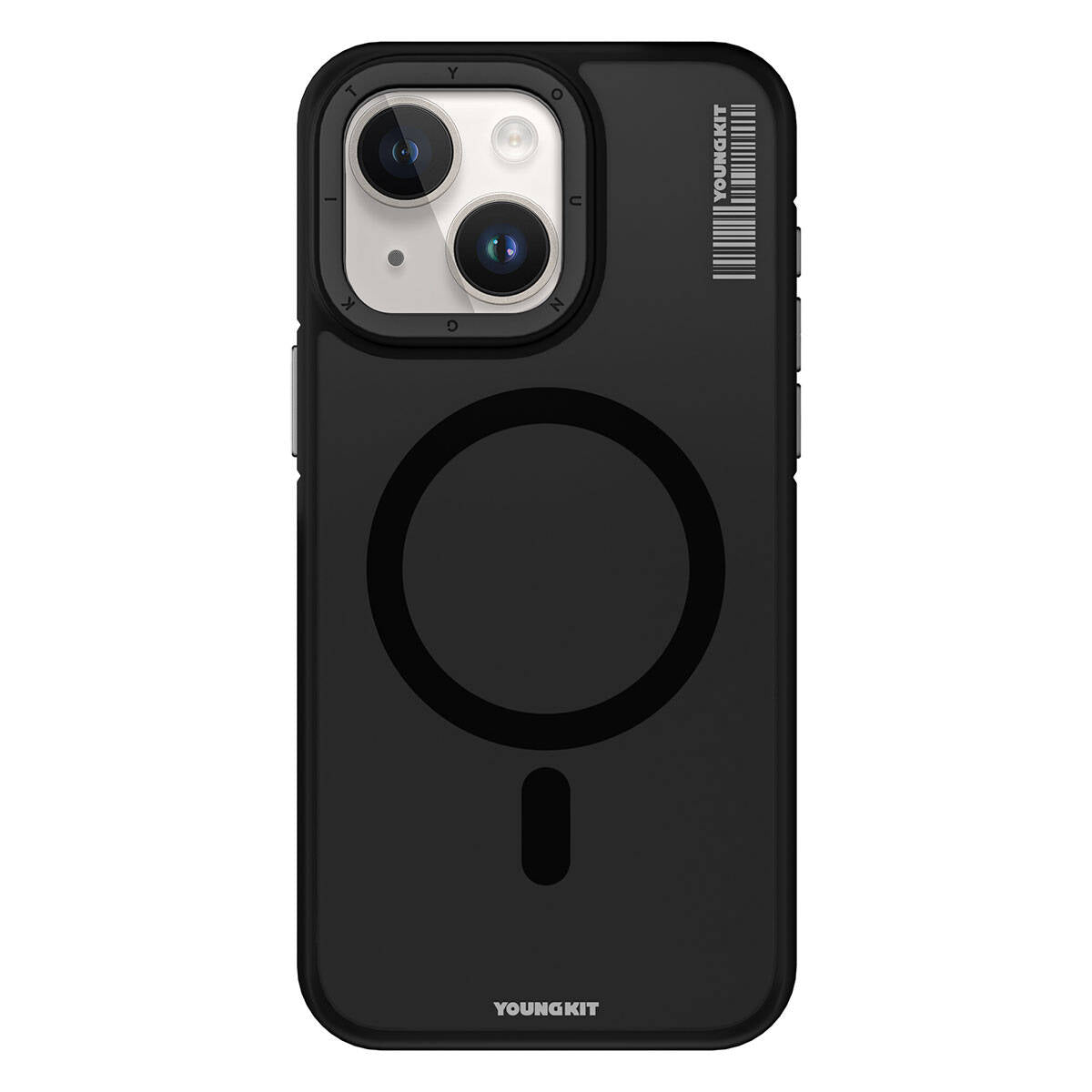iPhone 15 Plus Kılıf M-safe Şarj Özellikli Youngkit Rock Sand Serisi Kılıf