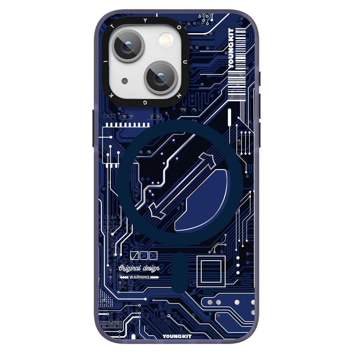 iPhone 15 Plus Kılıf M-safe Şarj Özellikli YoungKit Technology Serisi Kılıf