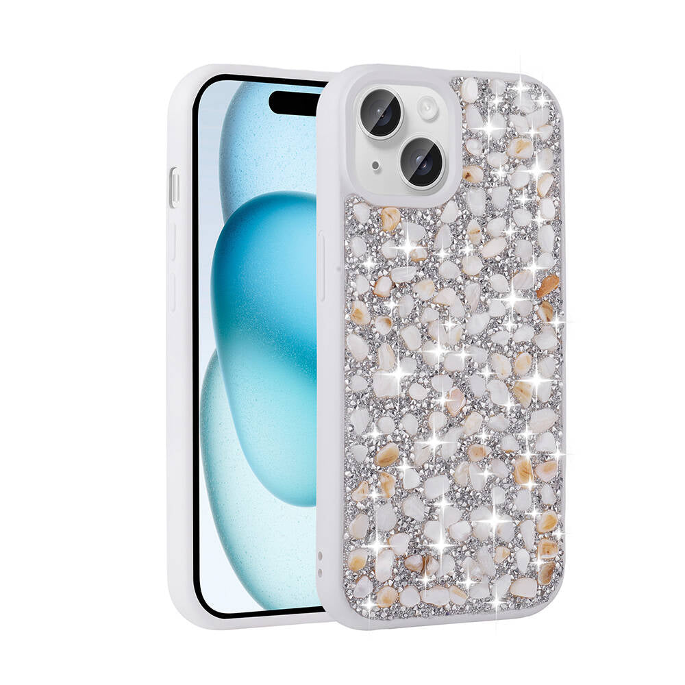 iPhone 15 Plus Kılıf Parlak Taşlı Tasarım Zore Linea Kılıf