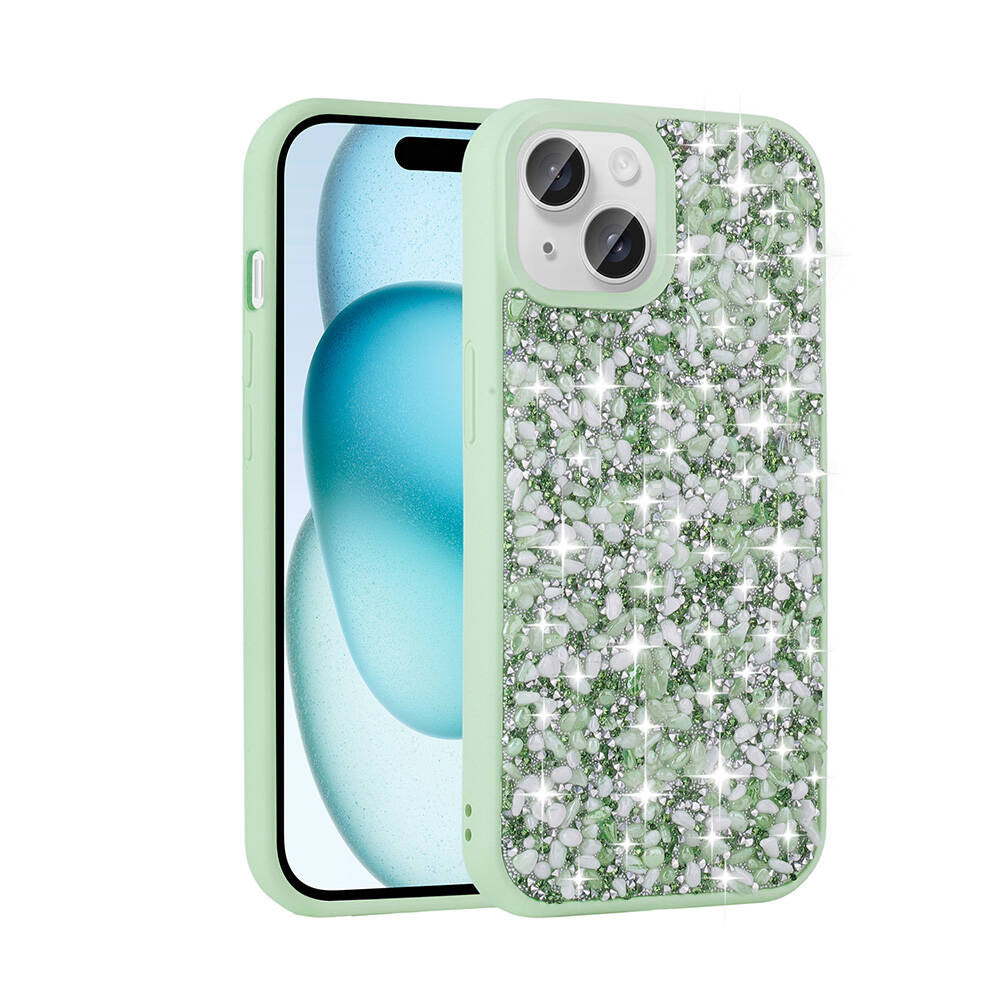 iPhone 15 Plus Kılıf Parlak Taşlı Tasarım Zore Linea Kılıf