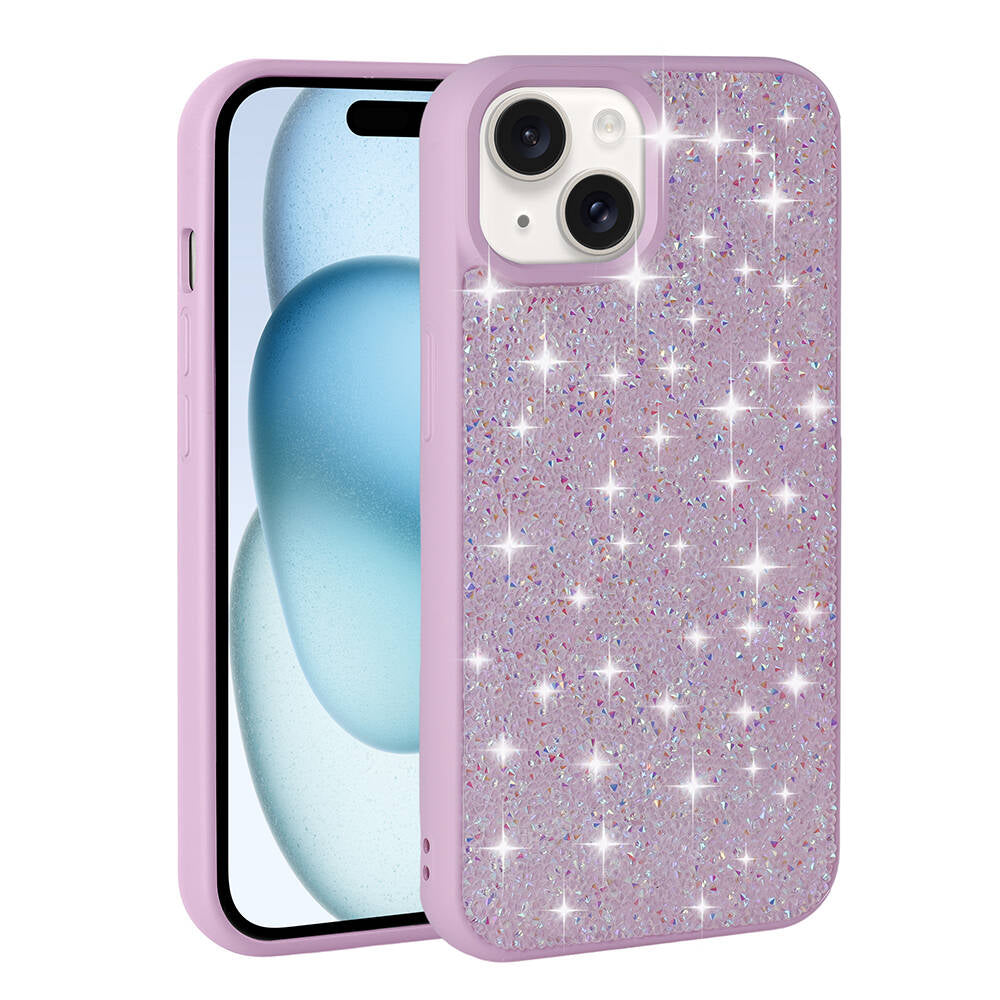 iPhone 15 Plus Kılıf Parlak Taşlı Tasarım Zore Pırlanta Kılıf
