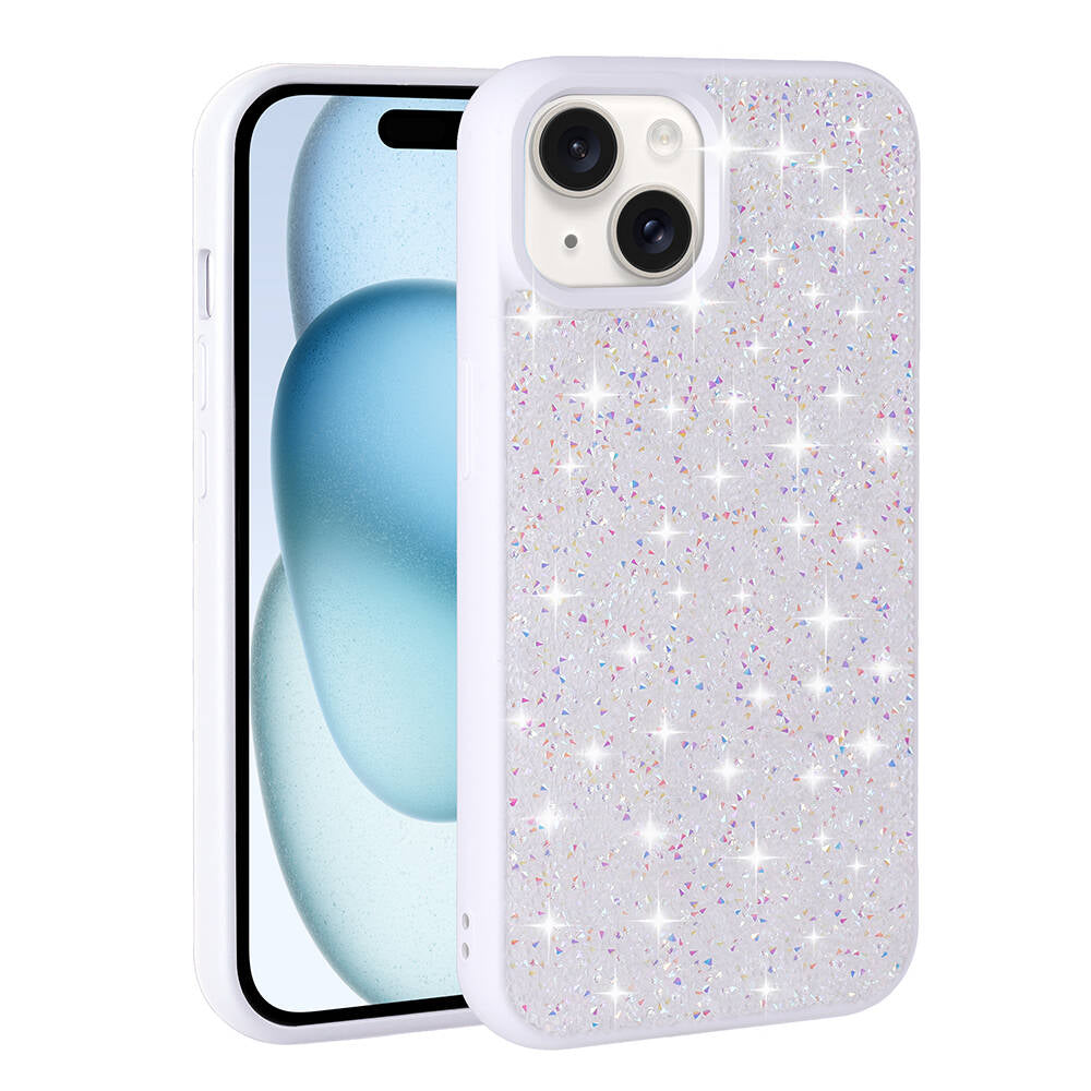 iPhone 15 Plus Kılıf Parlak Taşlı Tasarım Zore Pırlanta Kılıf
