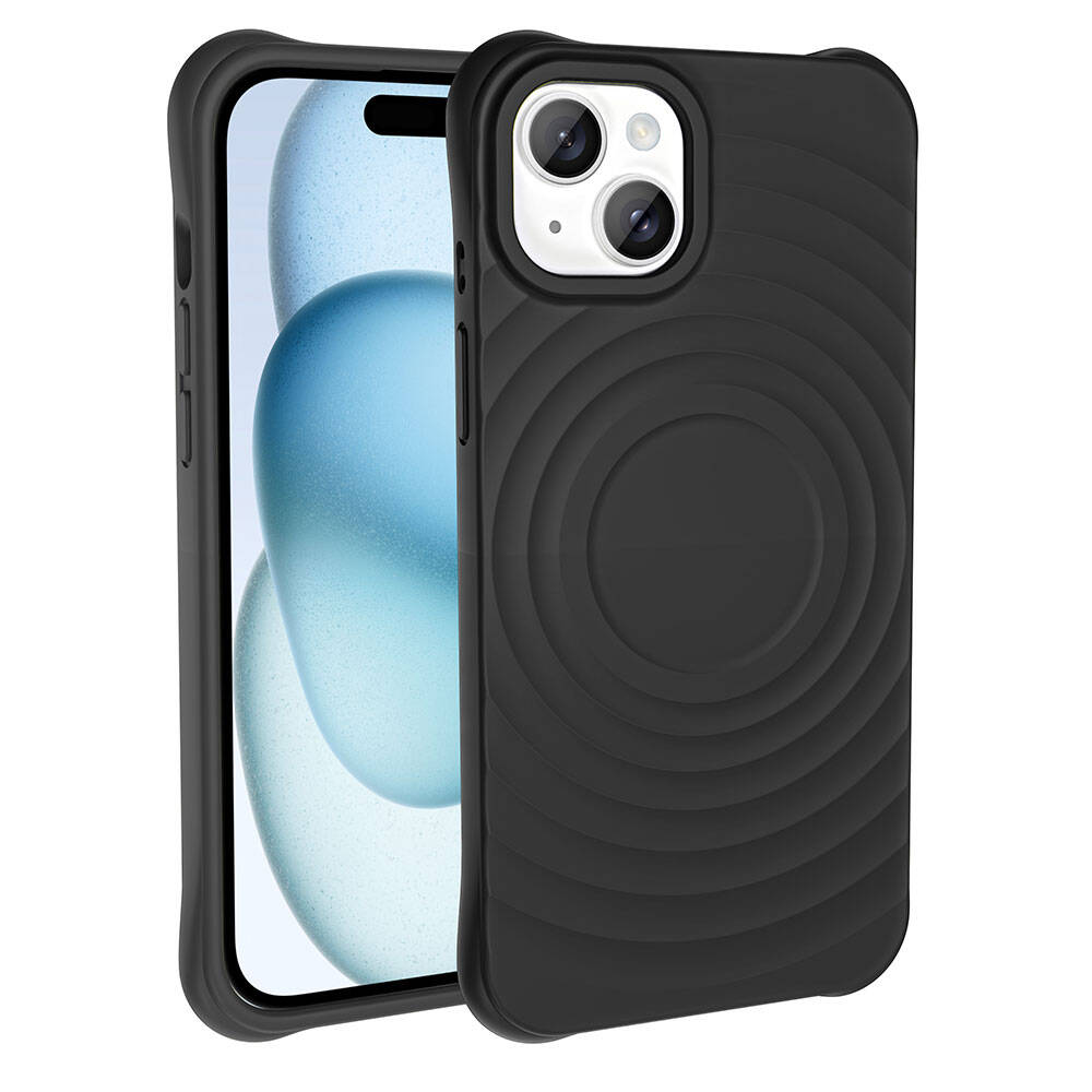 iPhone 15 Plus M-safe Şarj Özellikli Airbagli Mat Görünümlü Zore Hepi Kılıf