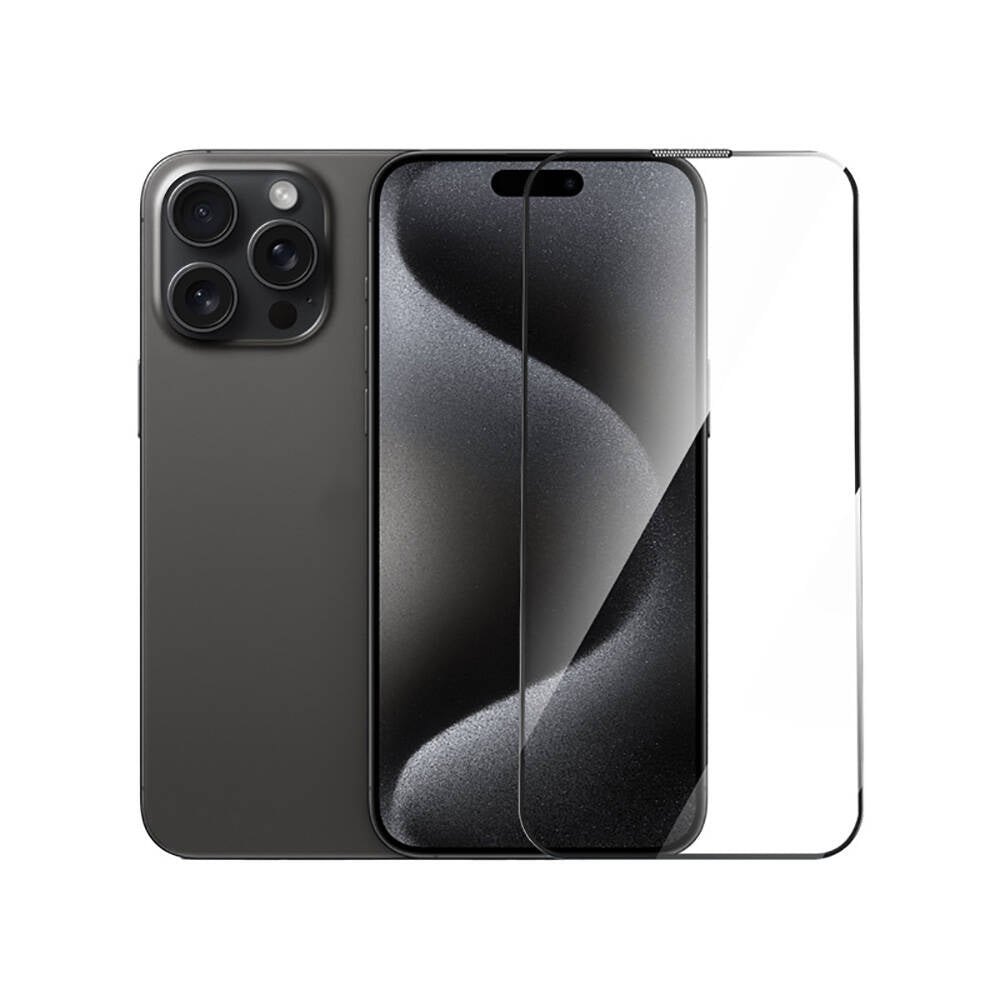 iPhone 15 Plus Wiwu GT-014 Polimer Oleofobik Kaplama Şeffaf Pürüzsüz Temperli Cam Ekran Koruyucu 25'li Paket