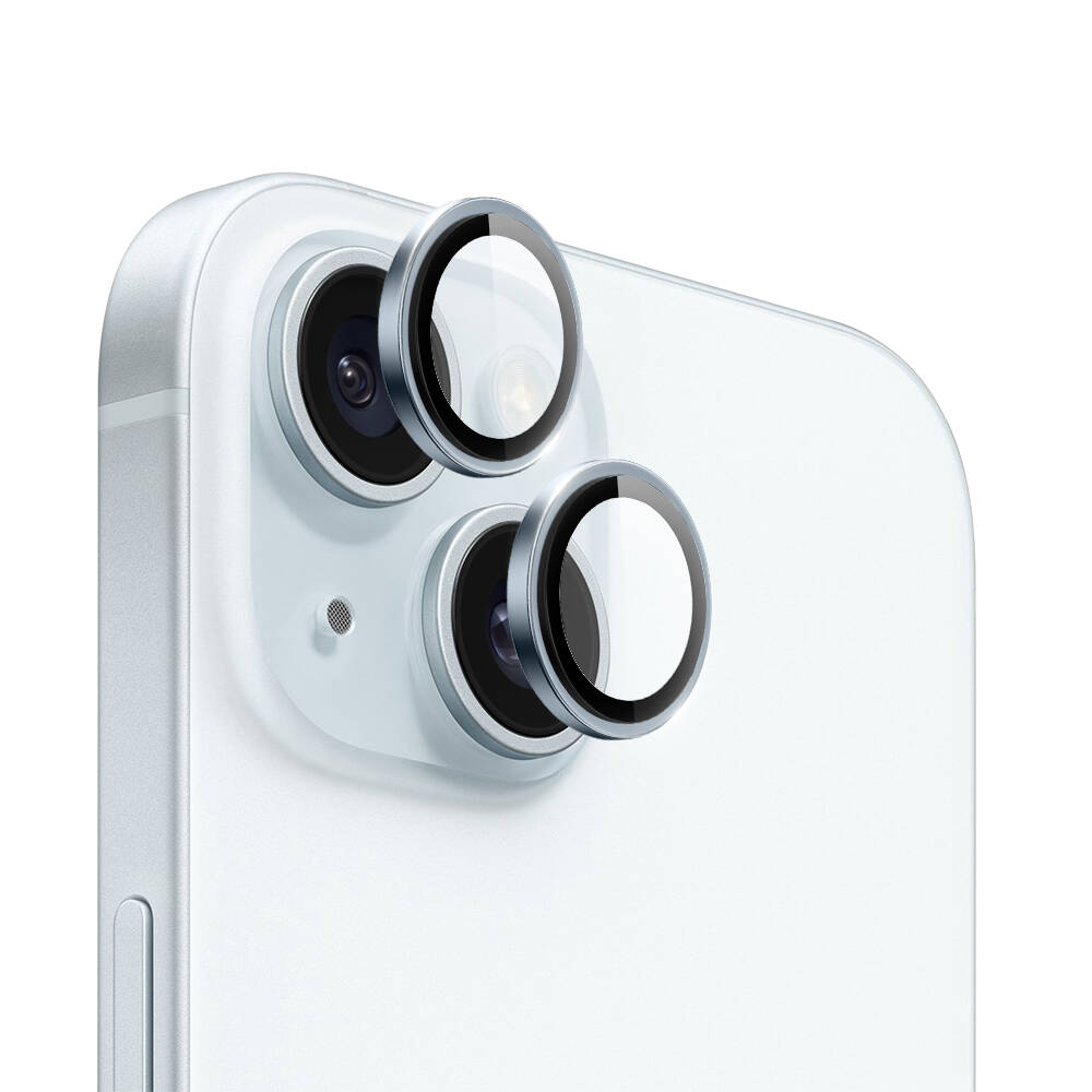 iPhone 15 Plus Wiwu LG-004 PVD Lens Guard Metal Kamera Lens Koruyucu