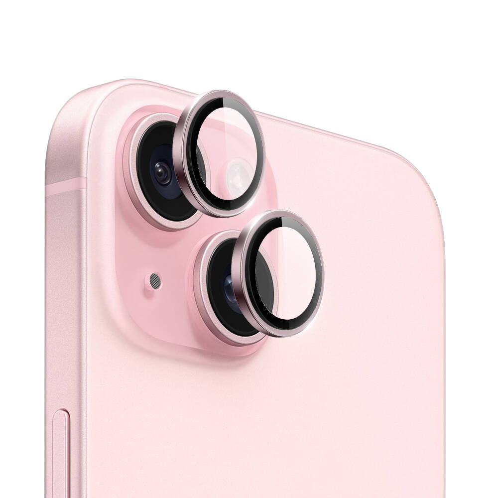 iPhone 15 Plus Wiwu LG-004 PVD Lens Guard Metal Kamera Lens Koruyucu
