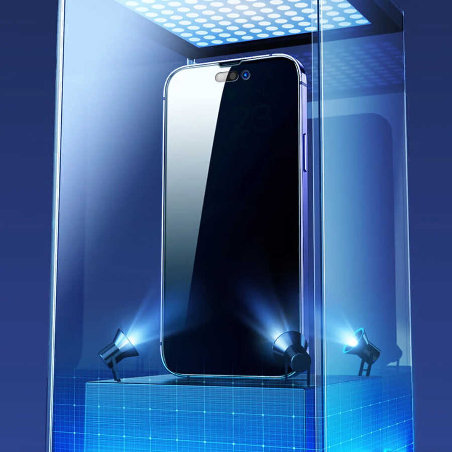 iPhone 15 Plus Zore Kor Privacy Cam Ekran Koruyucu