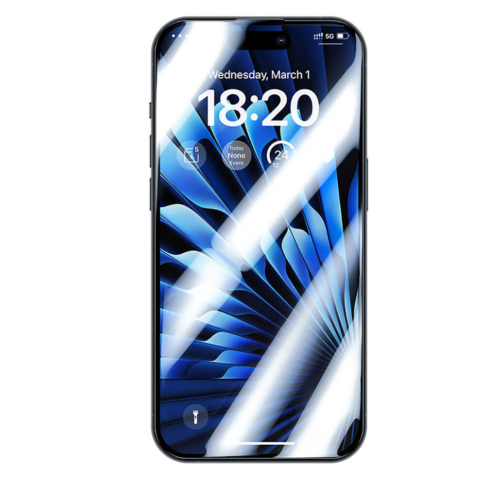 iPhone 15 Pro Benks Glass Warrior Safir Coating Ekran Koruyucu + Kolay Uygulama Aparatlı