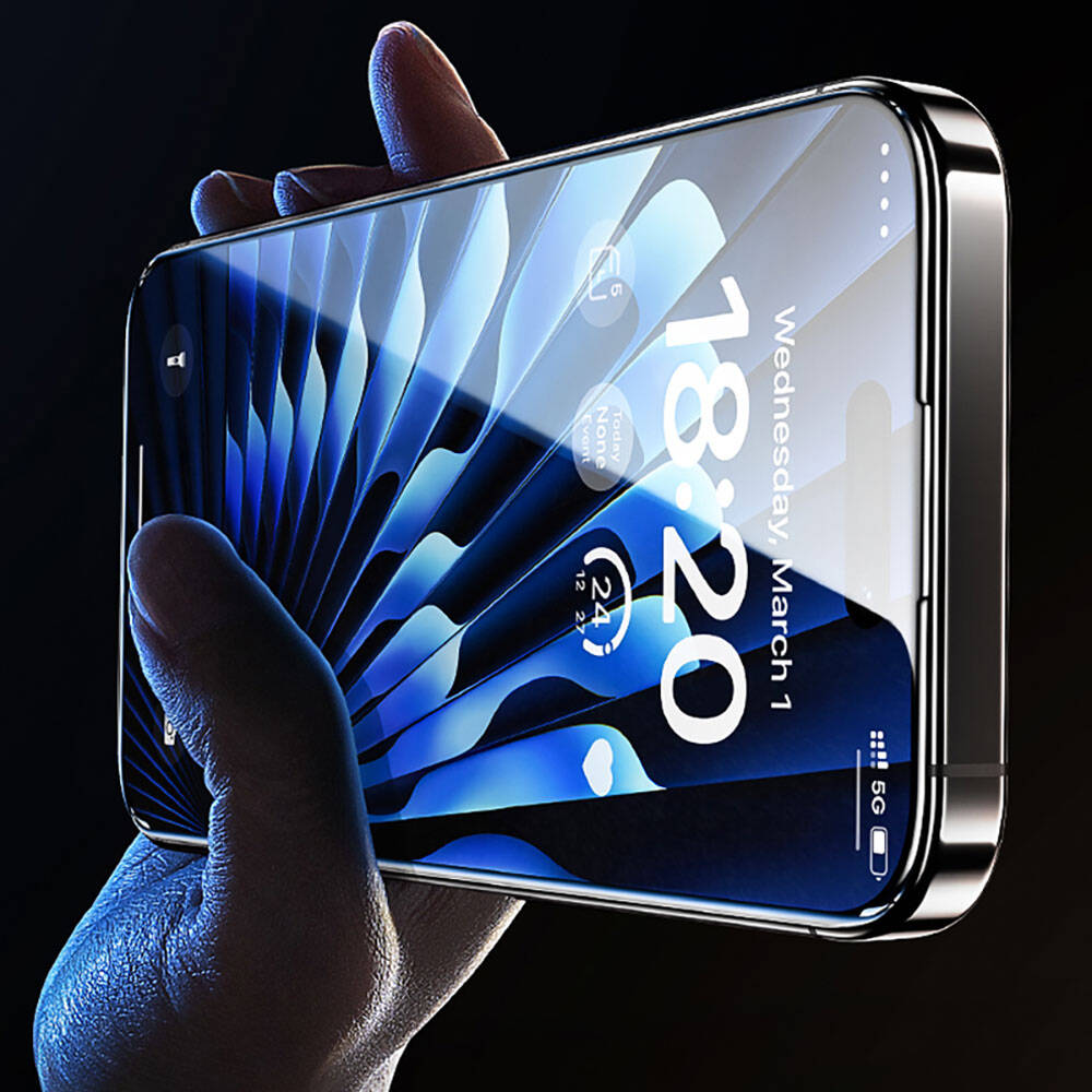 iPhone 15 Pro Benks Glass Warrior Safir Coating Ekran Koruyucu + Kolay Uygulama Aparatlı