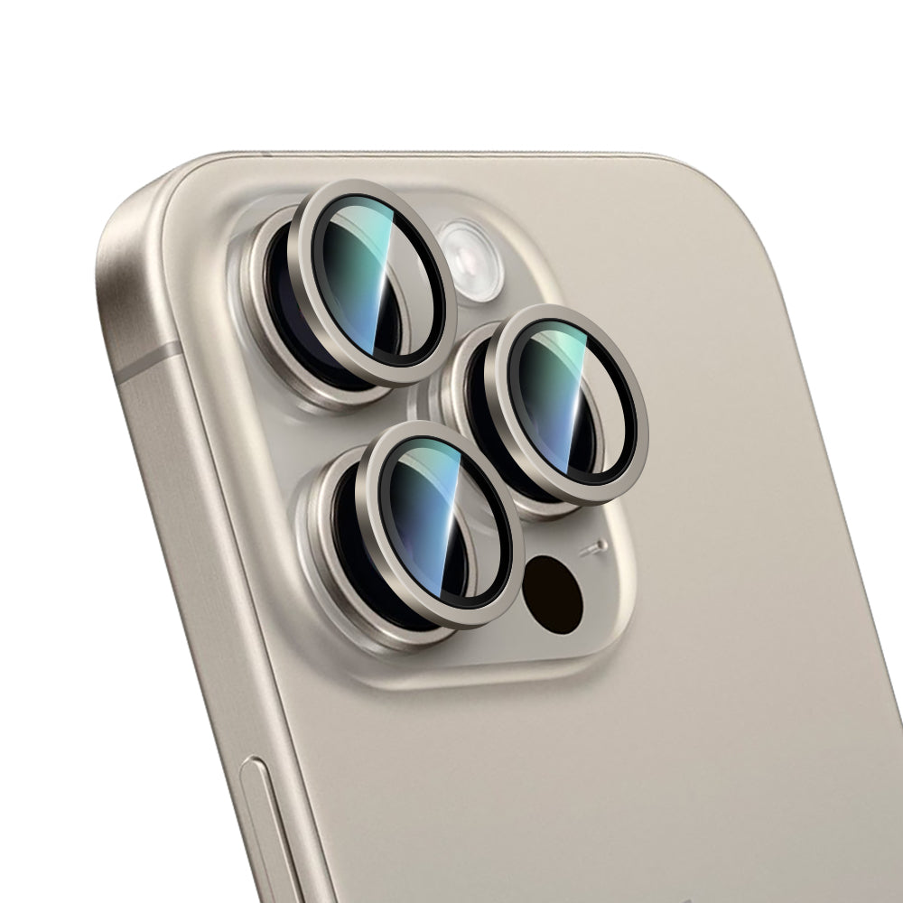 iPhone 15 Pro Max CaseWorld Alloy Serisi Oleofobik Anti Reflective Kamera Lens Koruyucu