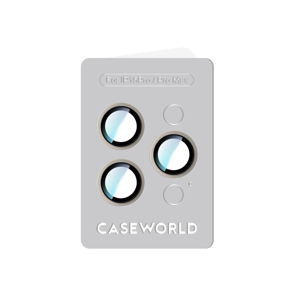 iPhone 15 Pro Max CaseWorld Alloy Serisi Oleofobik Anti Reflective Kamera Lens Koruyucu