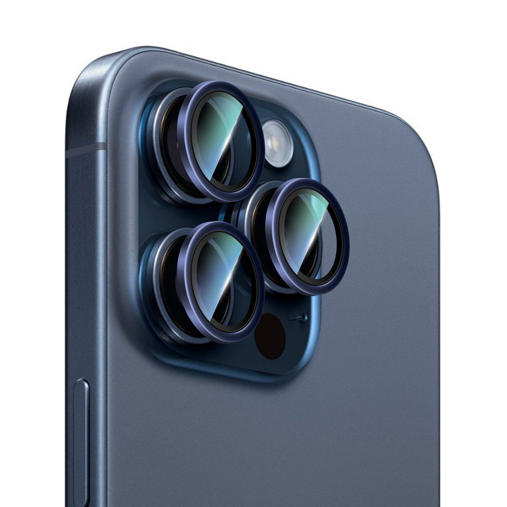 iPhone 15 Pro CaseWorld Alloy Serisi Oleofobik Anti Reflective Kamera Lens Koruyucu