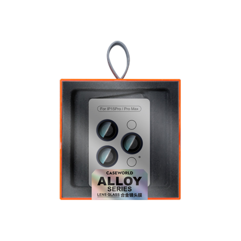 iPhone 15 Pro CaseWorld Alloy Serisi Oleofobik Anti Reflective Kamera Lens Koruyucu