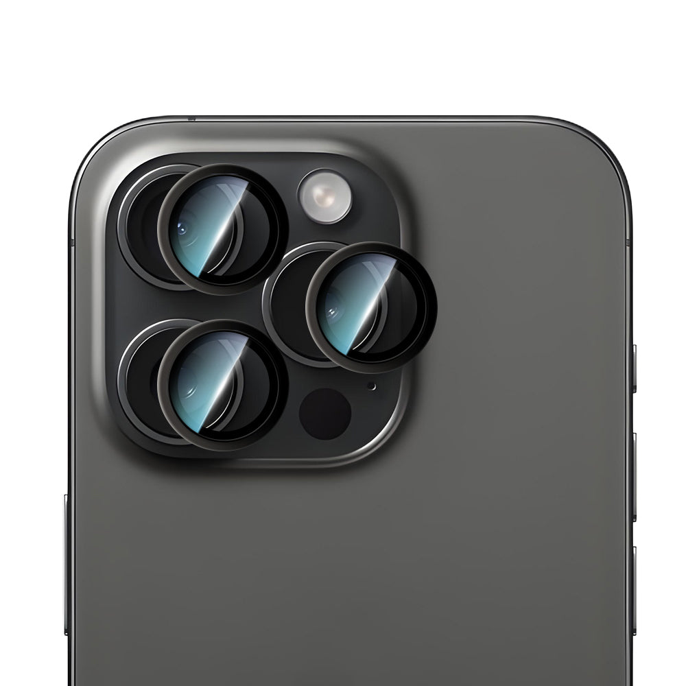 iPhone 15 Pro CaseWorld Alloy Serisi Oleofobik Anti Reflective Kamera Lens Koruyucu