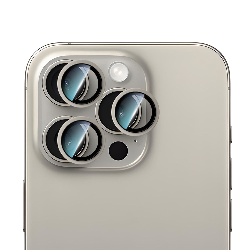 iPhone 15 Pro CaseWorld Alloy Serisi Oleofobik Anti Reflective Kamera Lens Koruyucu