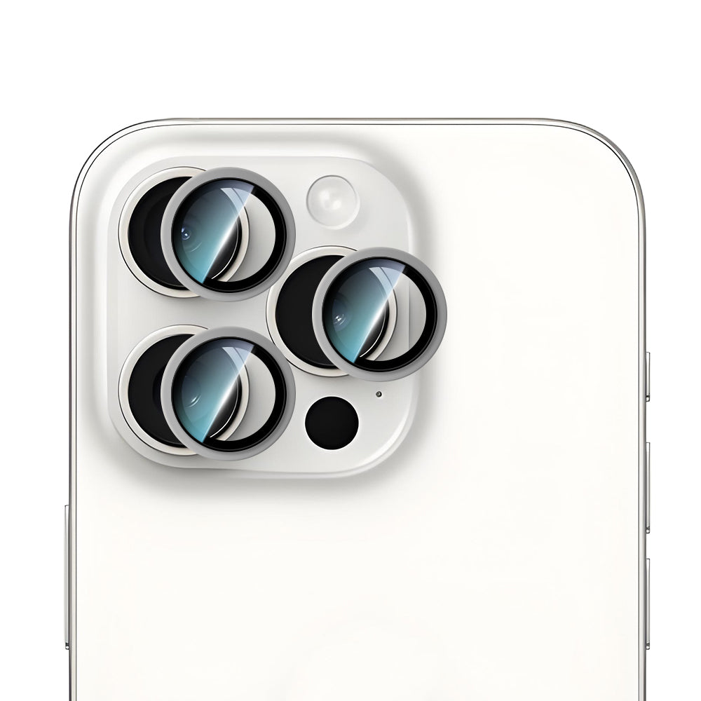 iPhone 15 Pro CaseWorld Alloy Serisi Oleofobik Anti Reflective Kamera Lens Koruyucu