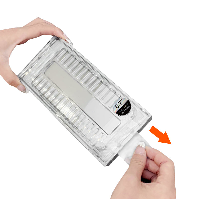 iPhone 15 Pro CaseWorld Ultra-Thin Serisi 0.15mm HD Cam Ekran Koruyucu + Uygulama Aparatlı