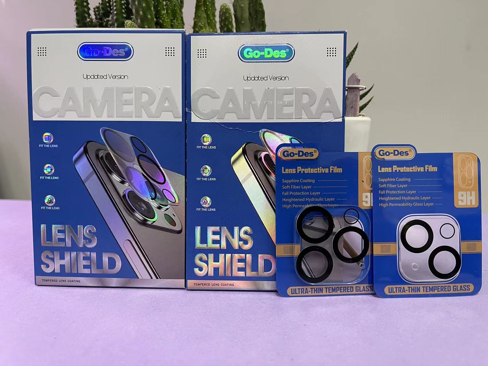 iPhone 15 Pro Go Des Lens Shield CL-14 Kamera Lens Koruyucu