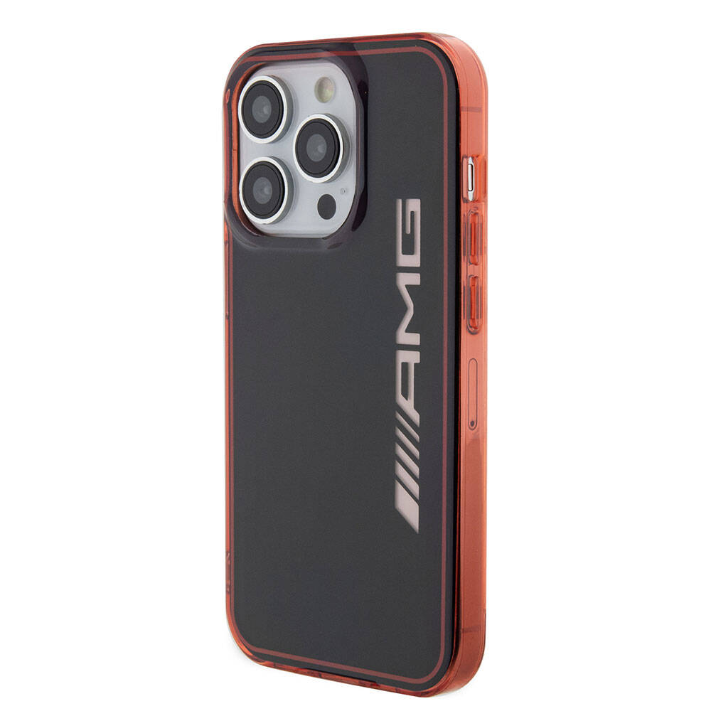 iPhone 15 Pro Kılıf AMG Orijinal Lisanslı Çift Katmanlı Şeffaf Büyük Logo Kılıf