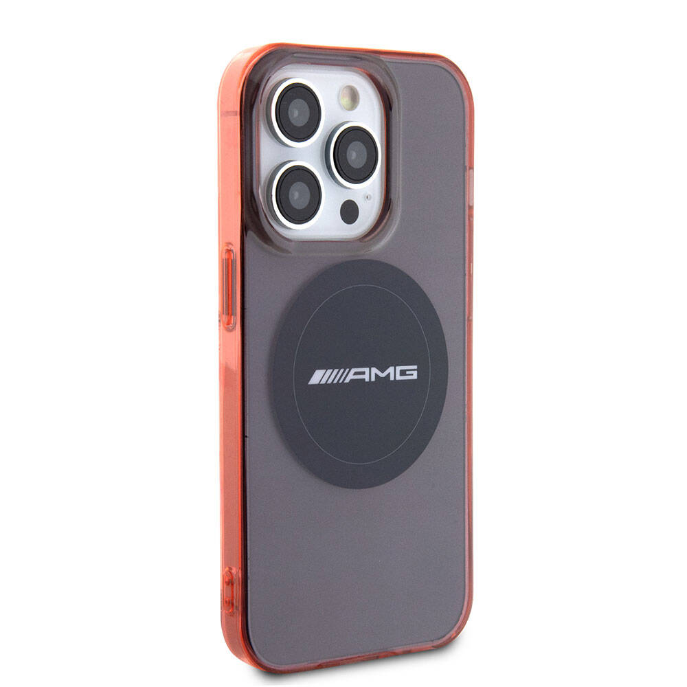 iPhone 15 Pro Kılıf AMG Orijinal Lisanslı M-safe Şarj Özellikli Transparan Timeless Kılıf