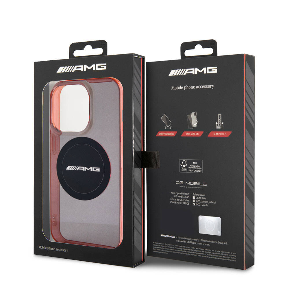 iPhone 15 Pro Kılıf AMG Orijinal Lisanslı M-safe Şarj Özellikli Transparan Timeless Kılıf