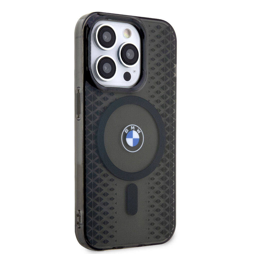 iPhone 15 Pro Kılıf BMW M-safe Şarj Özellikli Transparan IML Signature Orijinal Lisanslı Kılıf