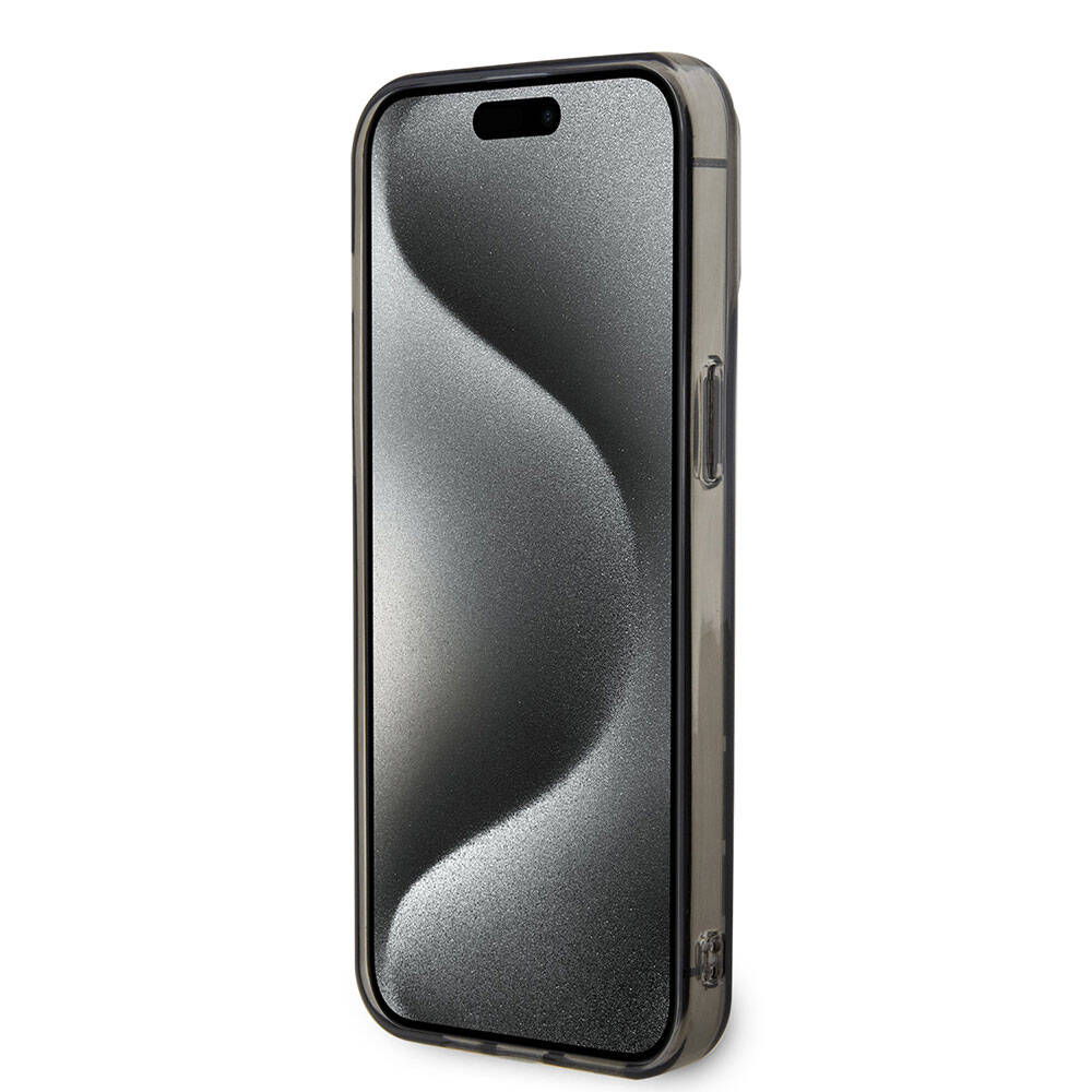 iPhone 15 Pro Kılıf BMW M-safe Şarj Özellikli Transparan M Dizayn Orijinal Lisanslı Kılıf