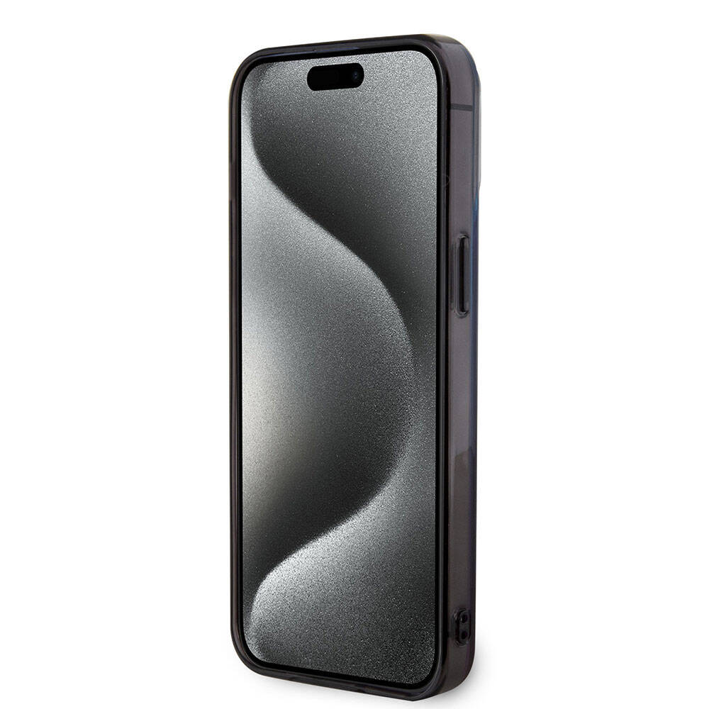iPhone 15 Pro Kılıf BMW M-safe Şarj Özellikli Transparan Renk Geçişli Dizayn Orijinal Lisanslı Kılıf