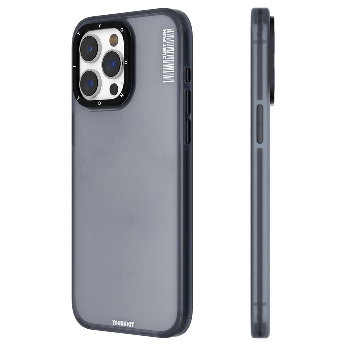 iPhone 15 Pro Kılıf Buzlu Mat Tasarım Youngkit Colored Sand Serisi Kılıf