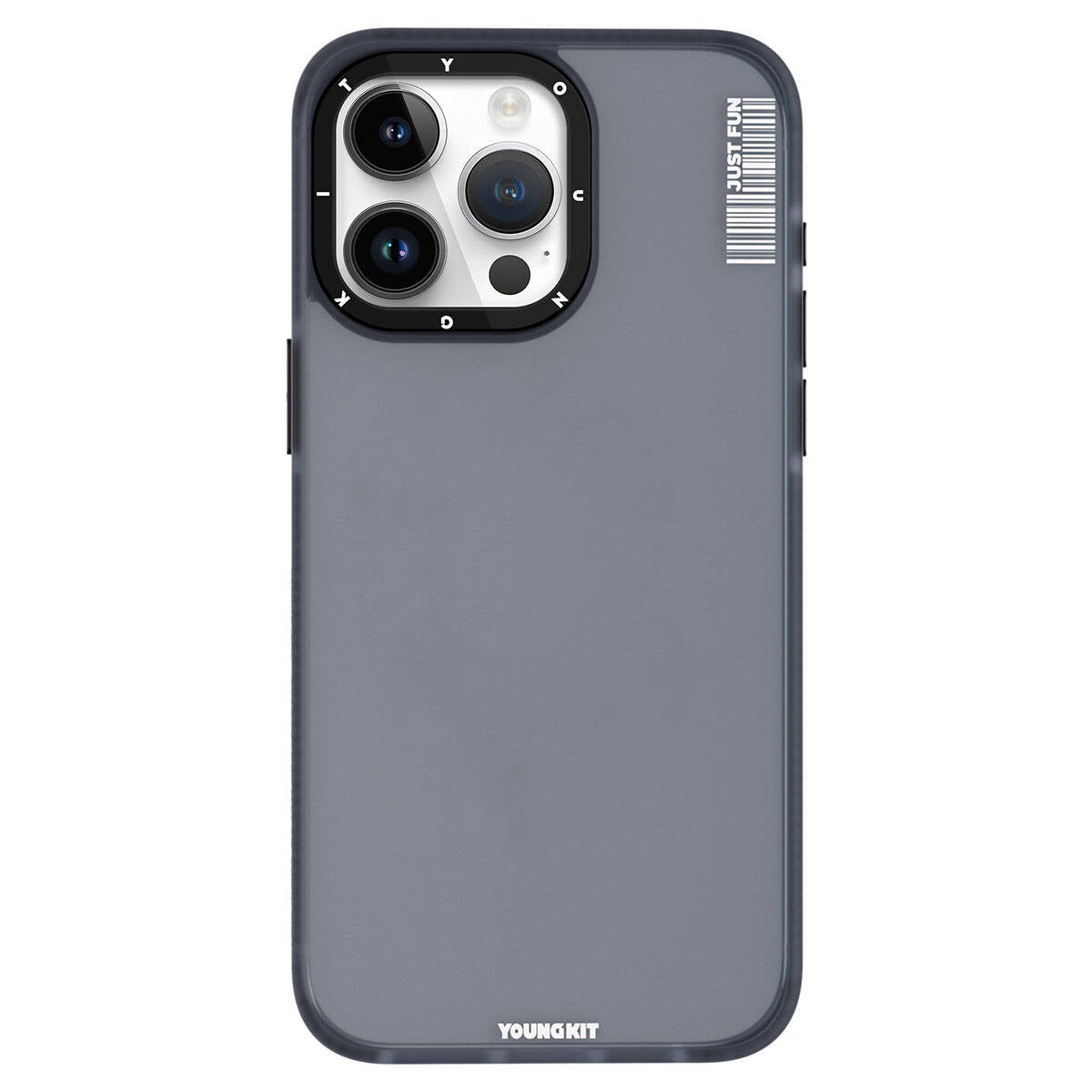 iPhone 15 Pro Kılıf Buzlu Mat Tasarım Youngkit Colored Sand Serisi Kılıf