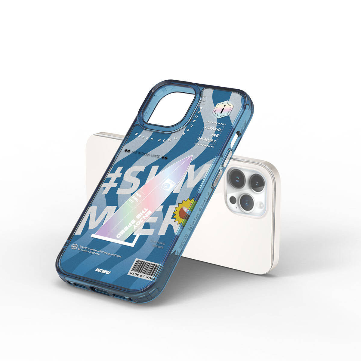 iPhone 15 Pro Kılıf Çift Katman Desenli Wiwu Summer Serisi Kılıf