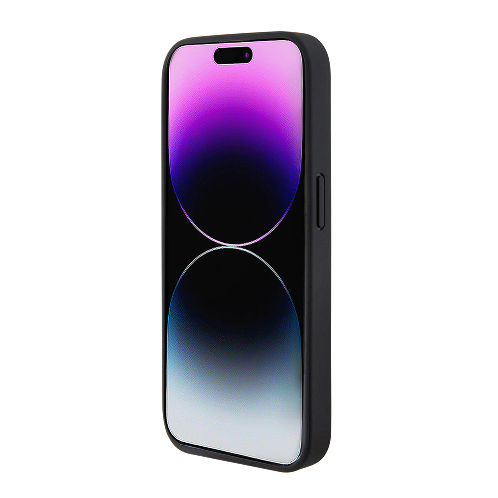 iPhone 15 Pro Kılıf Ferrari Orijinal Lisanslı Deri Dikişli Arka Yüzey Metal Logo Tasarımlı Kılıf