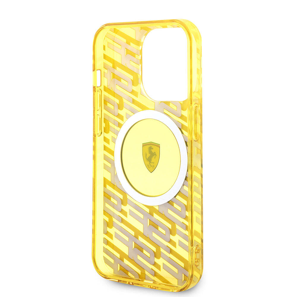 iPhone 15 Pro Kılıf Ferrari Orijinal Lisanslı M-safe Şarj Özellikli Multi SF Kılıf