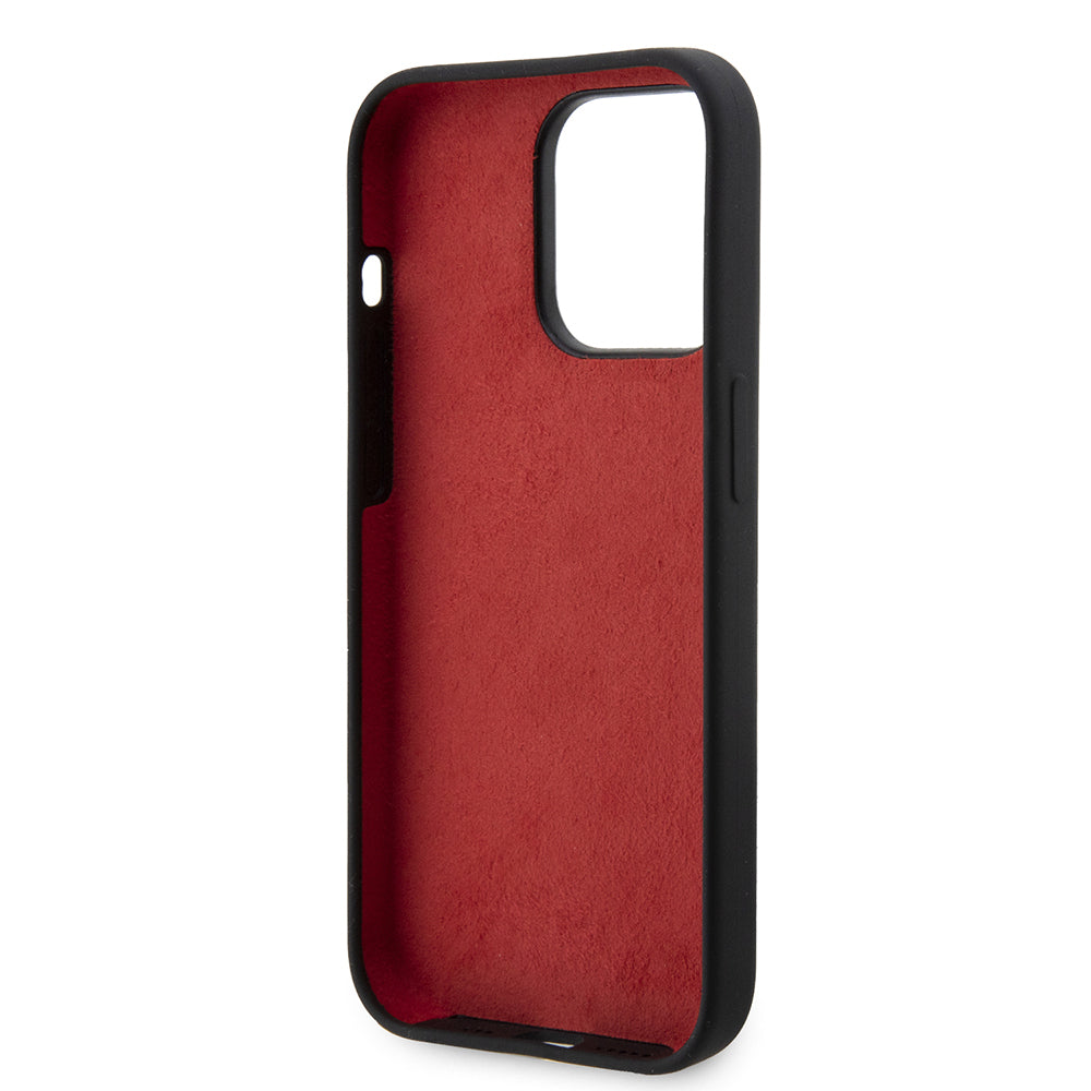 iPhone 15 Pro Kılıf Ferrari Orijinal Lisanslı Metal Logolu SF Yazılı Kılıf