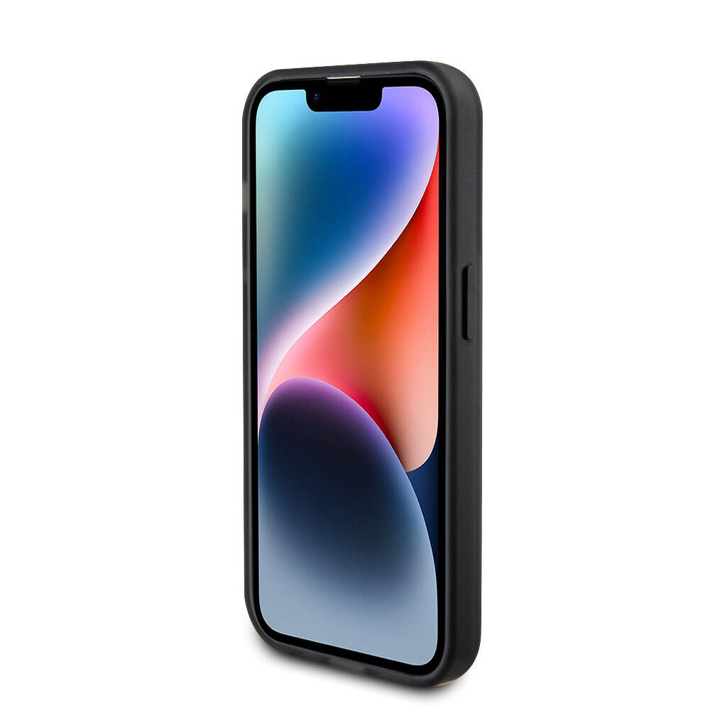 iPhone 15 Pro Kılıf Ferrari M-safe Şarj Özellikli Standlı Buzlu Yüzey Dizayn Kılıf