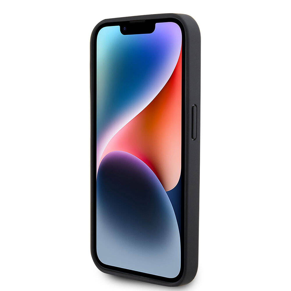 iPhone 15 Pro Kılıf Ferrari orijinal Lisanslı M-safe Şarj Özellikli Metal Logolu PU Karbon Kılıf