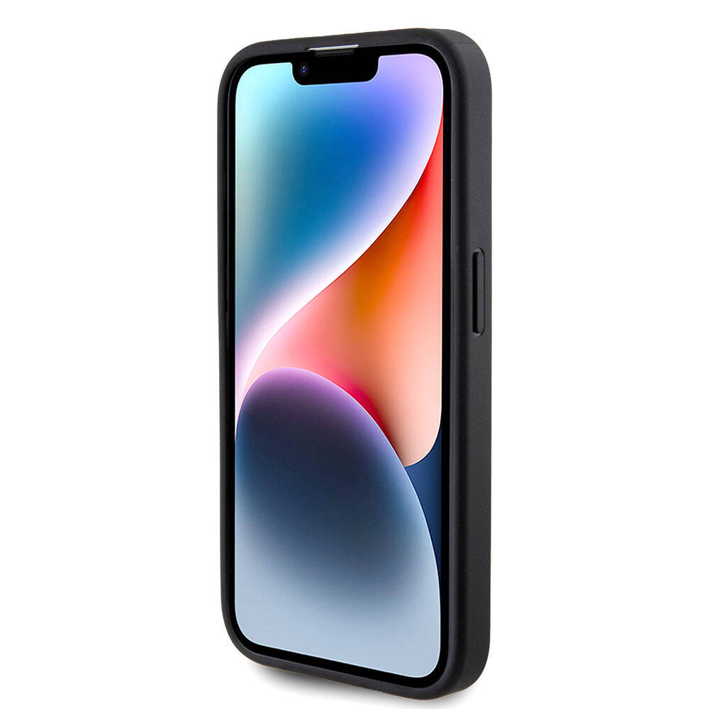 iPhone 15 Pro Kılıf Guess Orijinal Lisanslı 4G Büyük Metal Logolu Glitter Kılıf