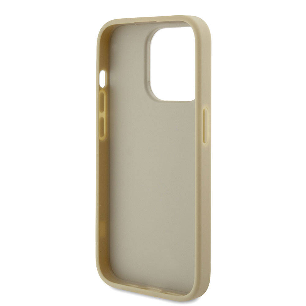 iPhone 15 Pro Kılıf Guess Orijinal Lisanslı 4G Büyük Metal Logolu Glitter Kılıf