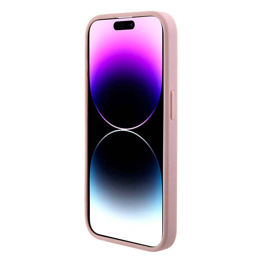 iPhone 15 Pro Kılıf Guess Orijinal Lisanslı 4G Büyük Metal Logolu Glitter Kılıf
