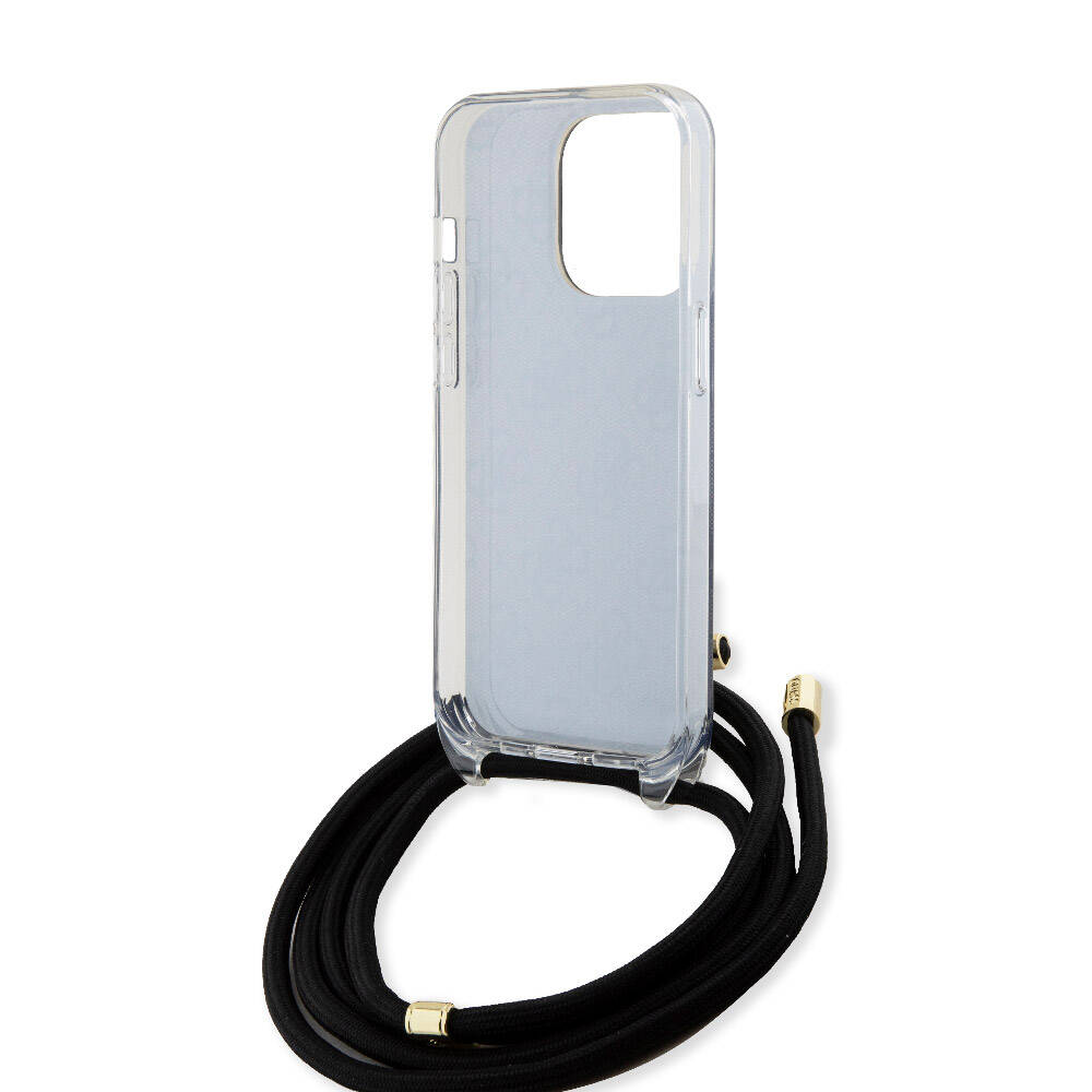 iPhone 15 Pro Kılıf Guess Orijinal Lisanslı Çapraz Kordon 4G Desenli Kılıf