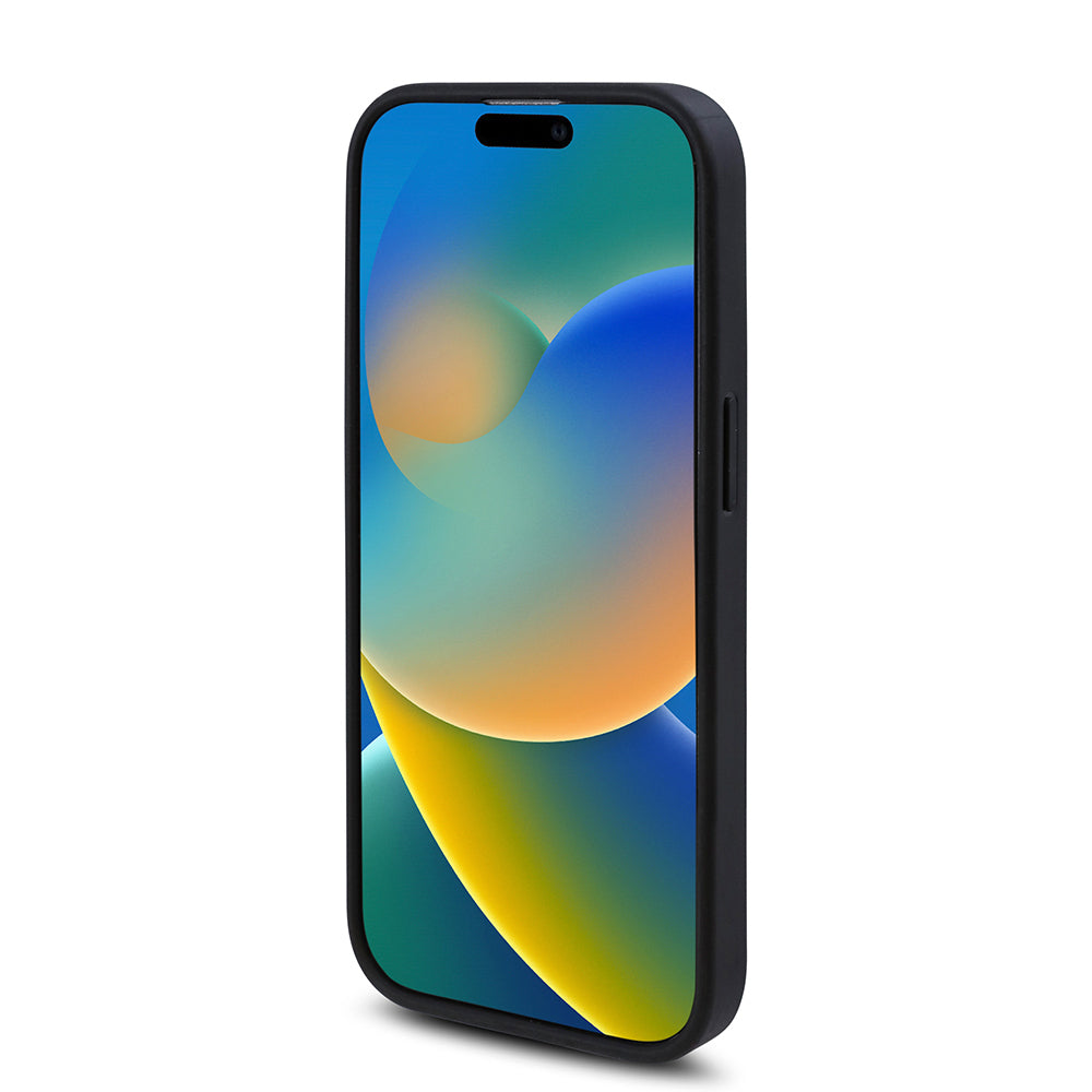 iPhone 15 Pro Kılıf Guess Orijinal Lisanslı M-safe Şarj Özellikli Gül Baskılı 4G Desenli Yazı Logolu Kılıf
