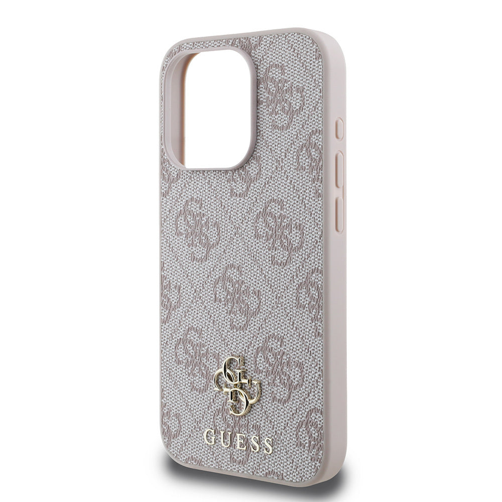 iPhone 15 Pro Kılıf Guess Orijinal Lisanslı M-safe Şarj Özellikli Small 4G Classic Kılıf