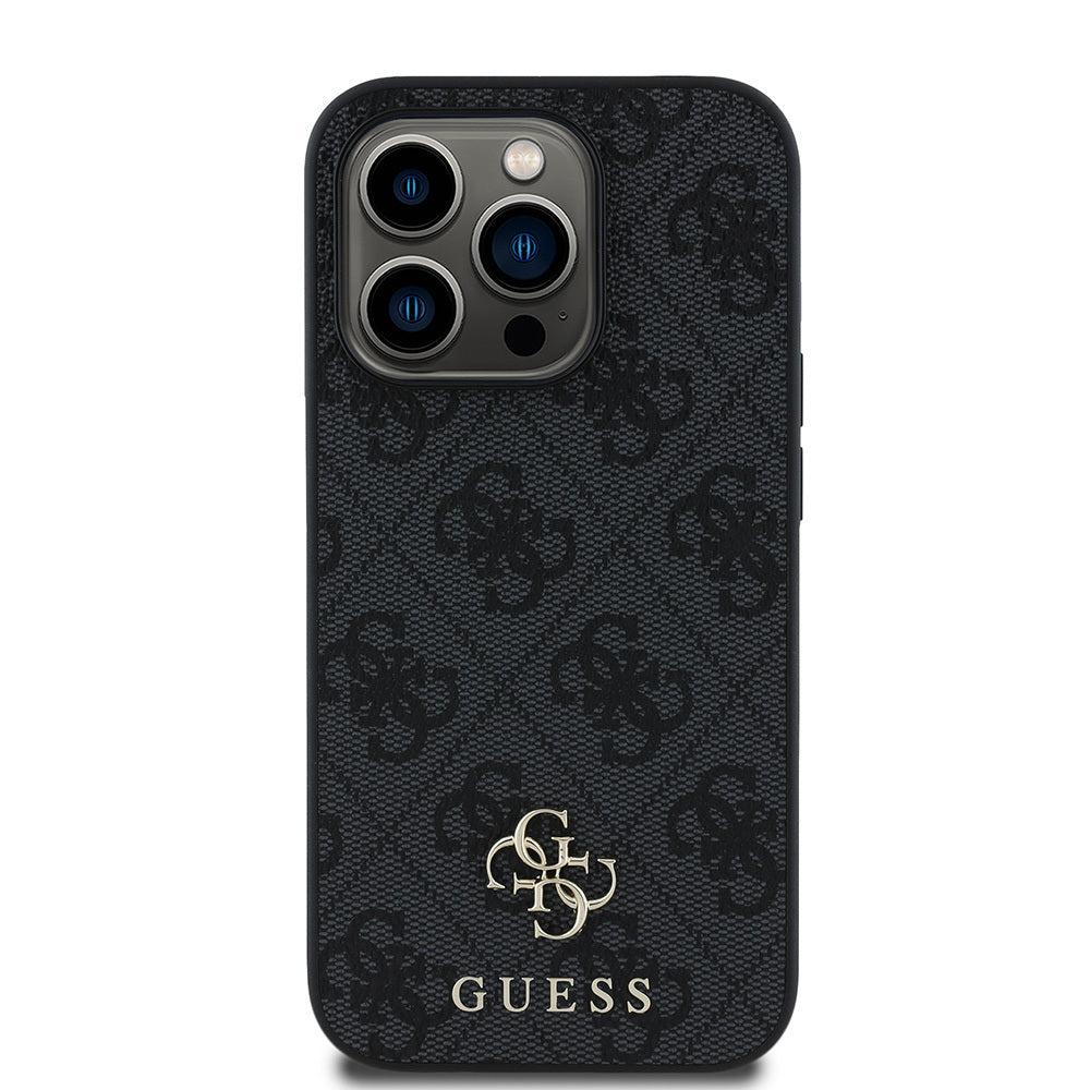 iPhone 15 Pro Kılıf Guess Orijinal Lisanslı M-safe Şarj Özellikli Small 4G Classic Kılıf
