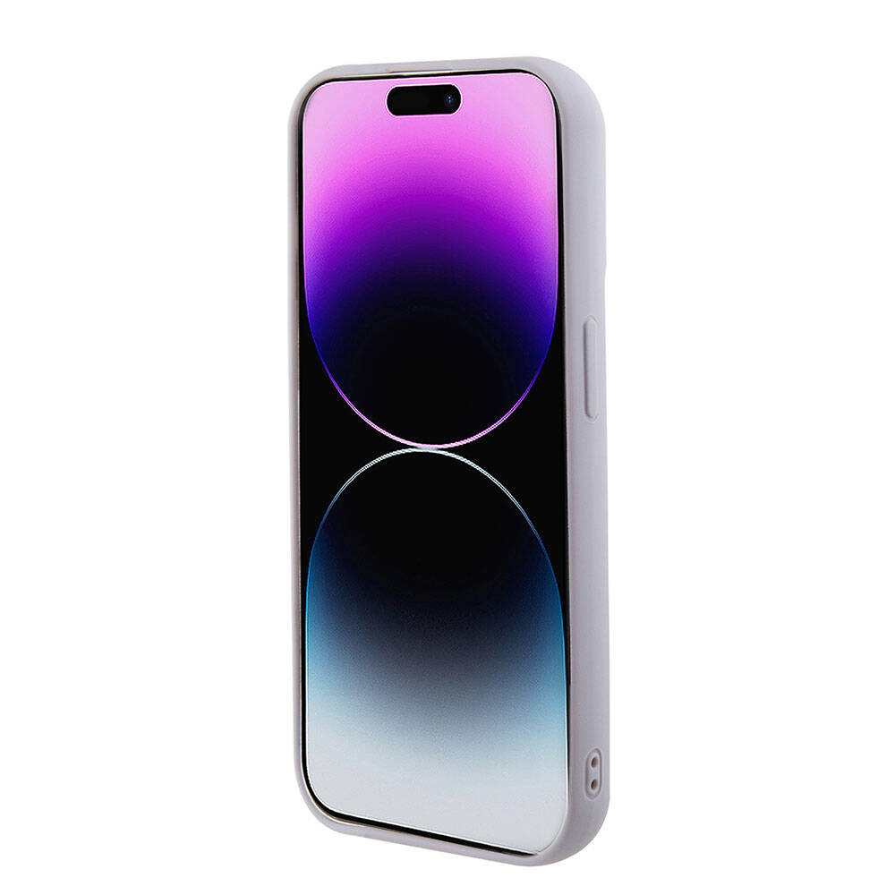 iPhone 15 Pro Kılıf Guess Orijinal Lisanslı PU Deri Metal Yazı Logolu Kapitone Kılıf