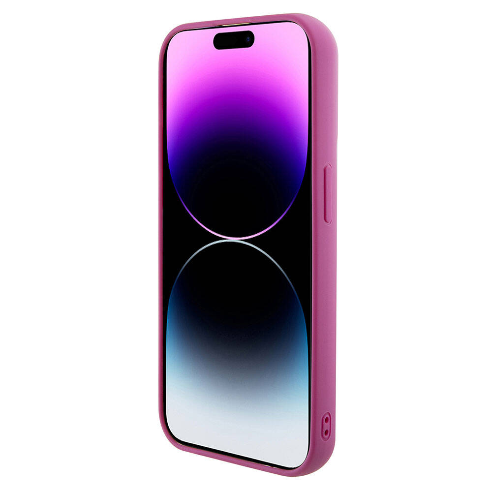 iPhone 15 Pro Kılıf Guess Orijinal Lisanslı Pullu Arka Yüzey Metal Yazı Logolu Sequin Script Kılıf