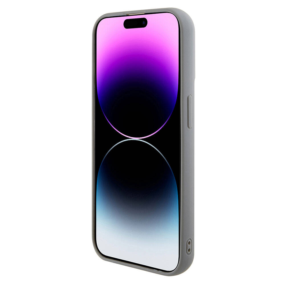 iPhone 15 Pro Kılıf Guess Orijinal Lisanslı Pullu Arka Yüzey Metal Yazı Logolu Sequin Script Kılıf