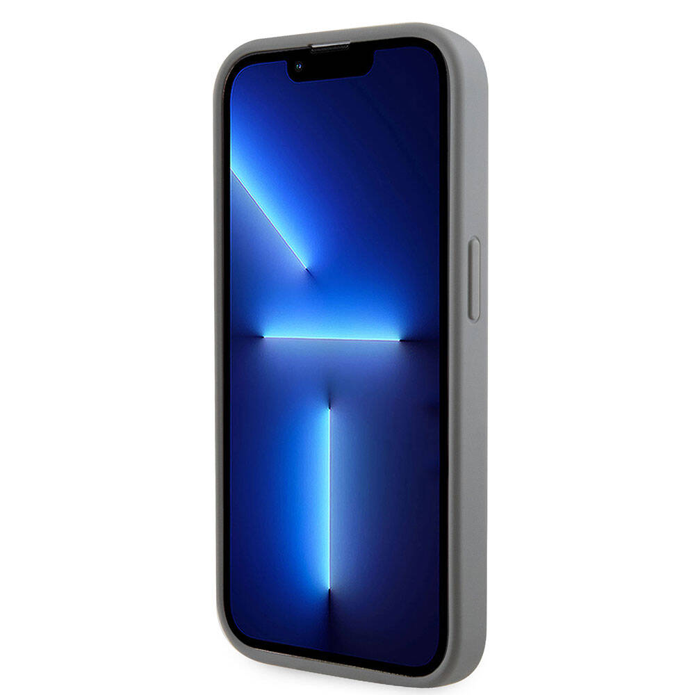 iPhone 15 Pro Kılıf Guess Orijinal Lisanslı Taşlı Arka Yüzey Üçgen Logolu Kılıf