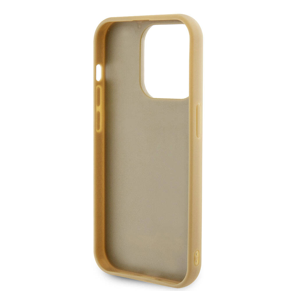 iPhone 15 Pro Kılıf Guess Orijinal Lisanslı Yazı Logolu Disco Script Metal Kılıf