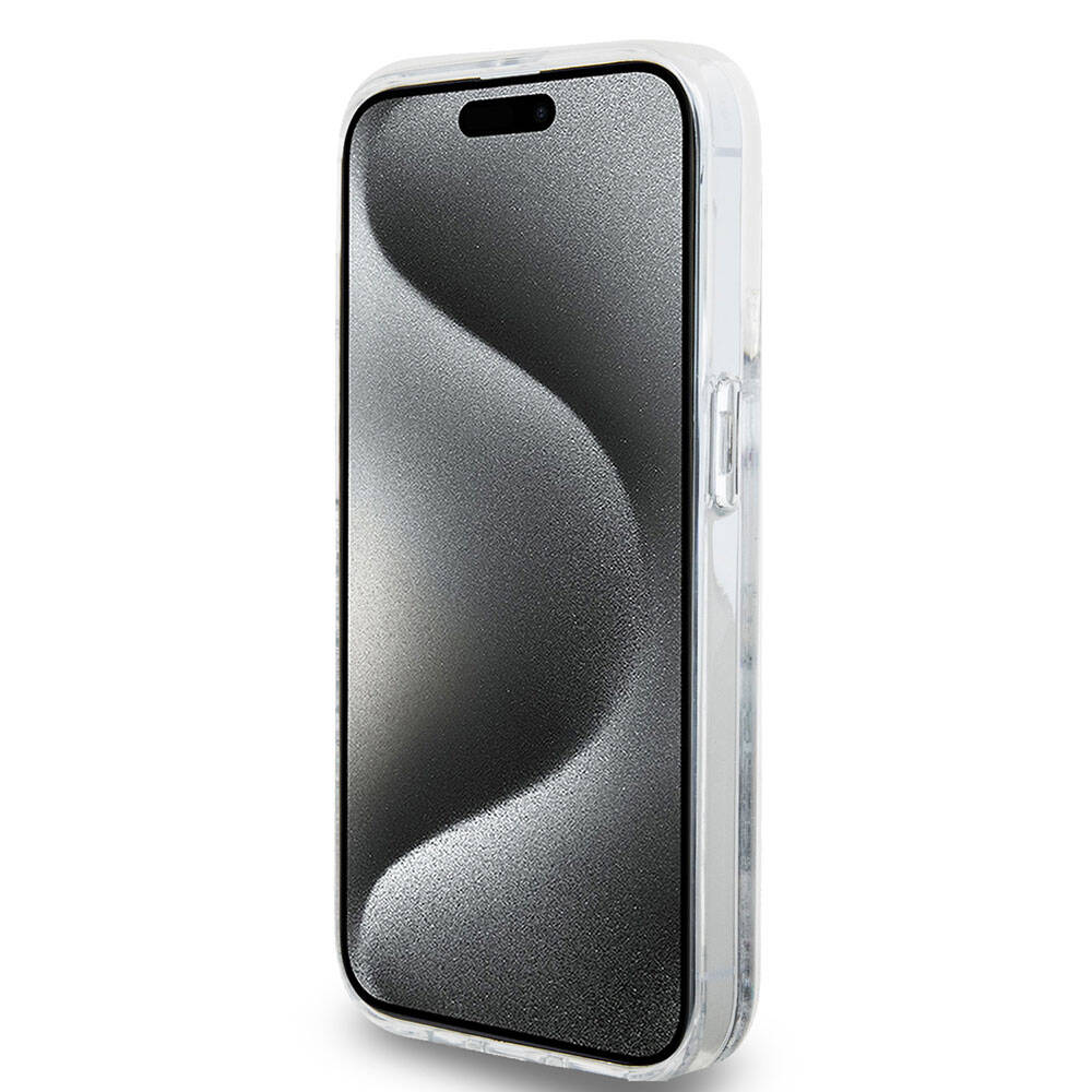 iPhone 15 Pro Kılıf Hello Kitty orijinal Lisanslı İkonik Sıvılı Glitter Kılıf